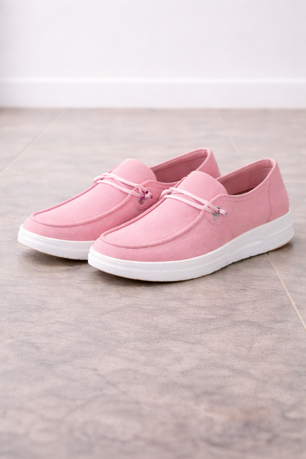 Women’s Slip On Loafers with Decorative Strap Detail