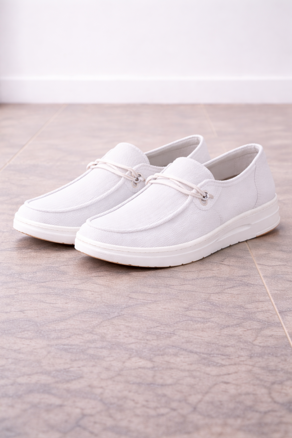 Women’s Slip On Loafers with Decorative Strap Detail