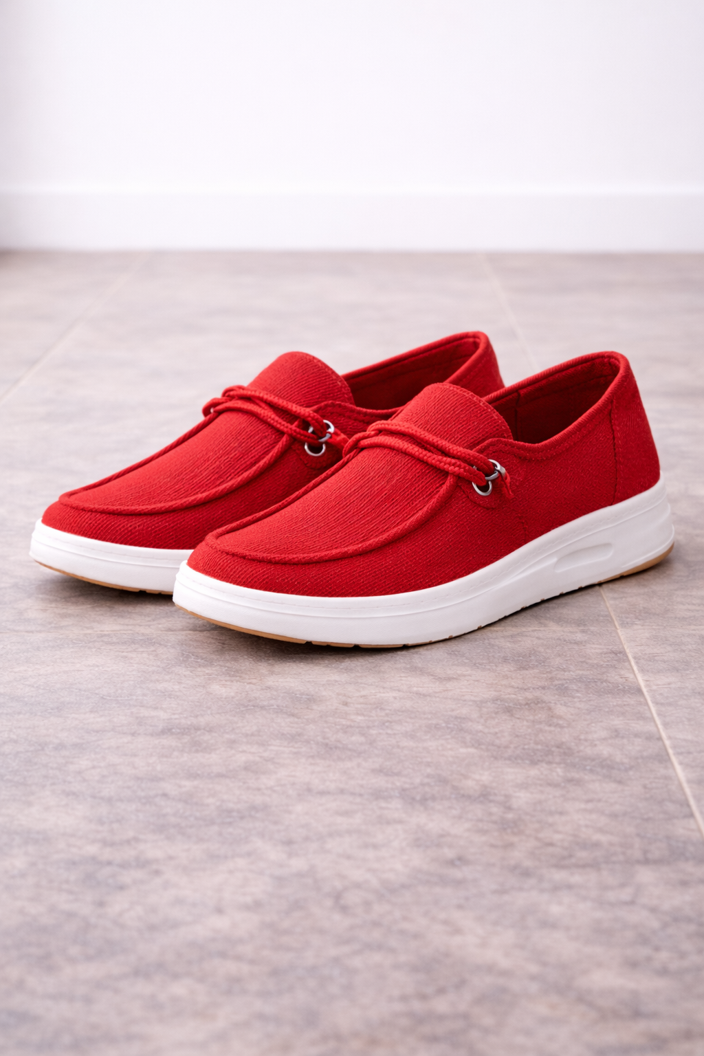 Women’s Slip On Loafers with Decorative Strap Detail