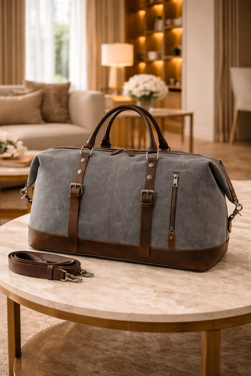 Bolsa de lona para hombre, esencial para escapadas de fin de semana