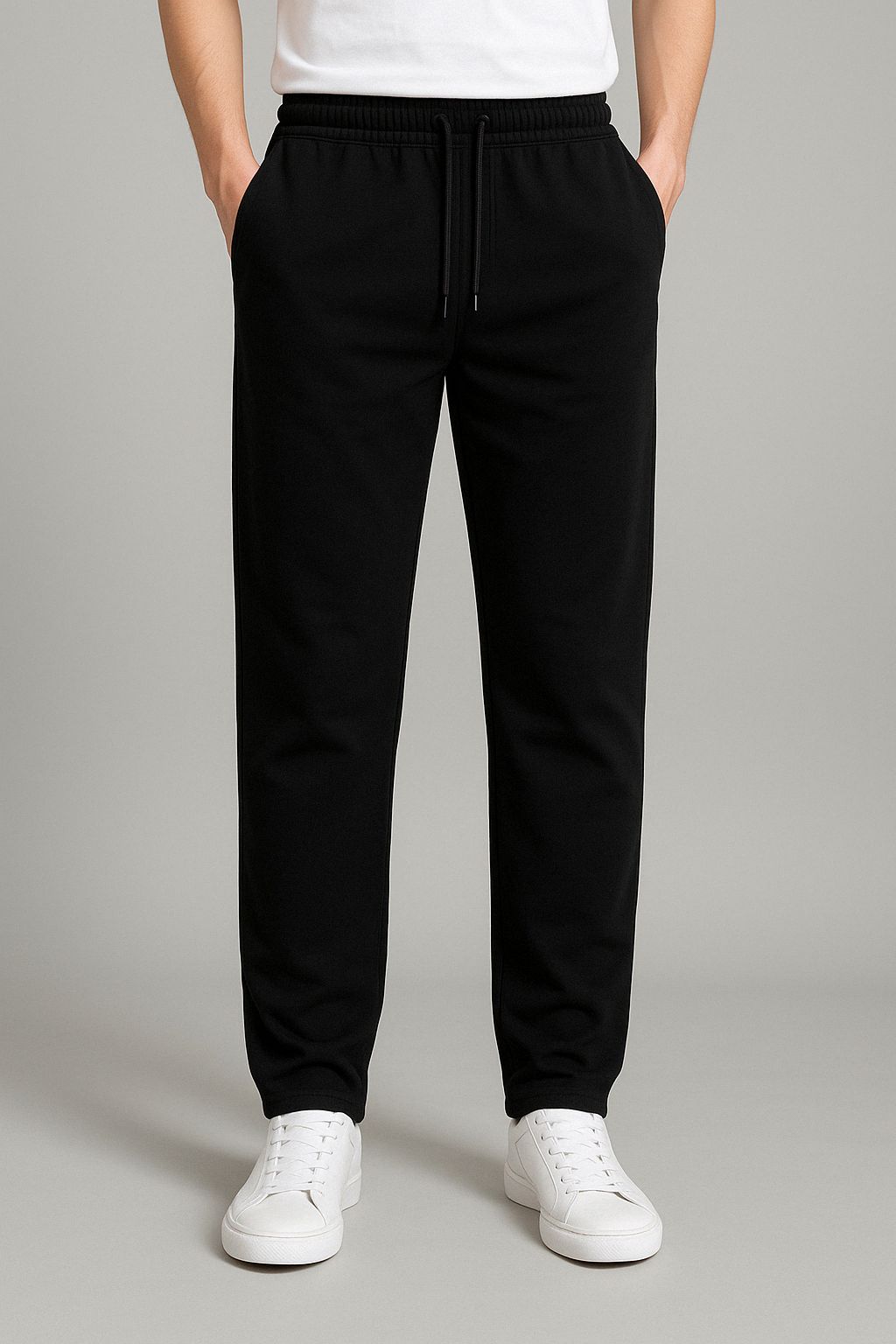 Pantaloni da uomo casual con coulisse e gamba dritta tipo jogger