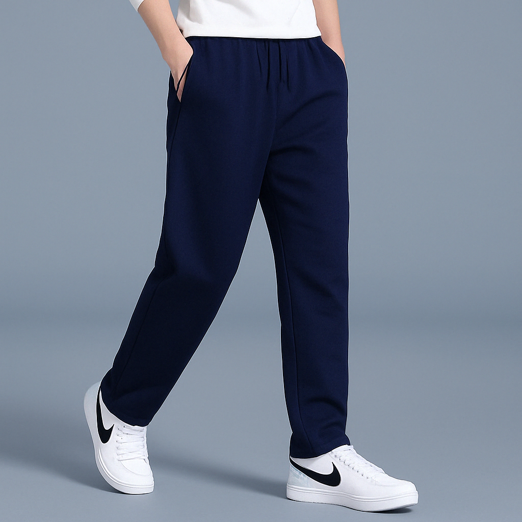 Pantaloni da uomo casual con coulisse e gamba dritta tipo jogger
