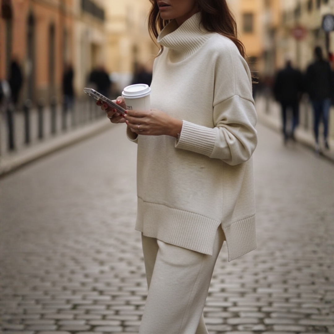 Women’s Relaxed Two-Piece Co-Ord Set – Smart Casual Travel and Everyday Wear
