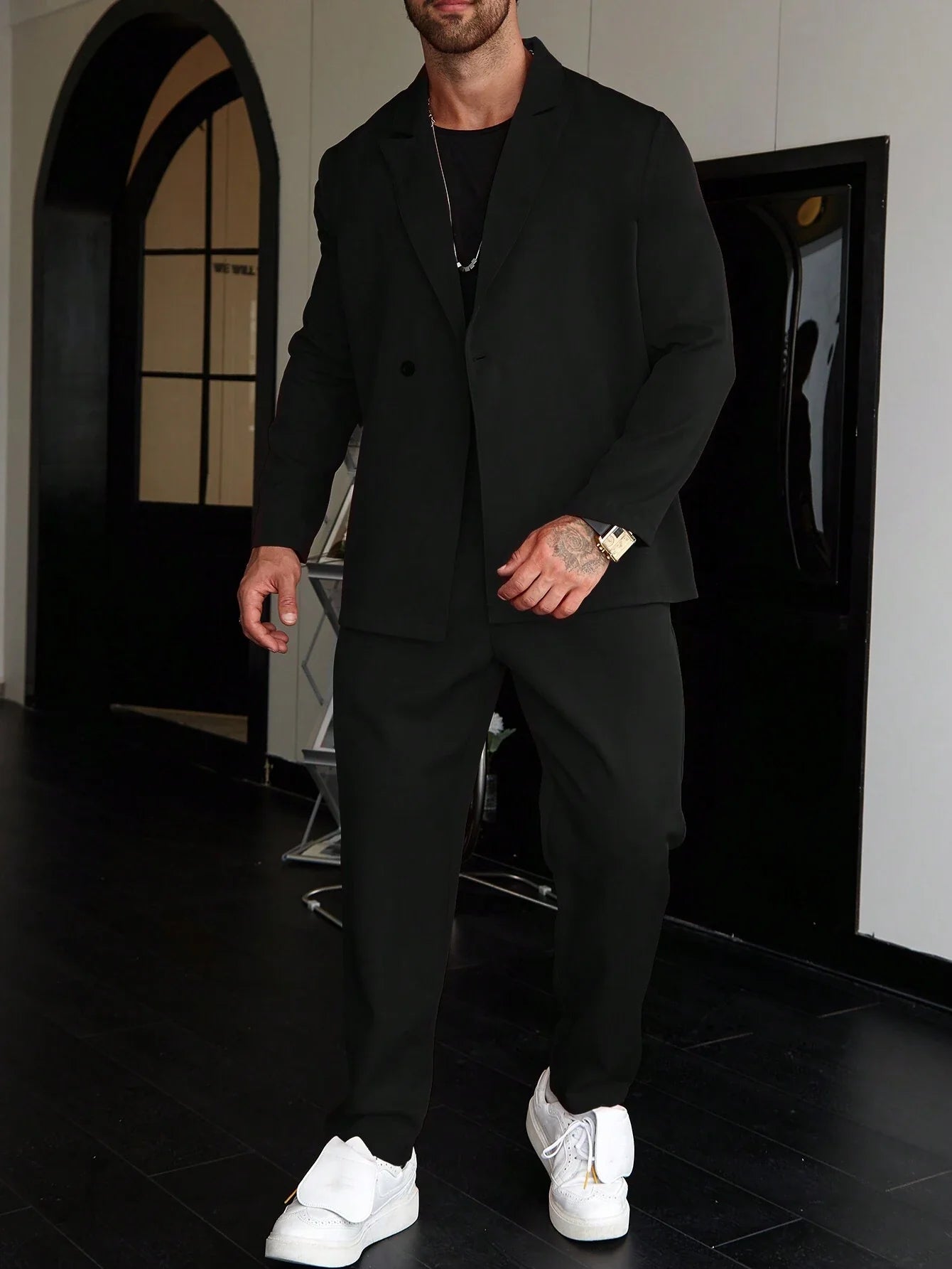 Herre Slim Fit To-delt Skræddersyet Business Suit Sæt
