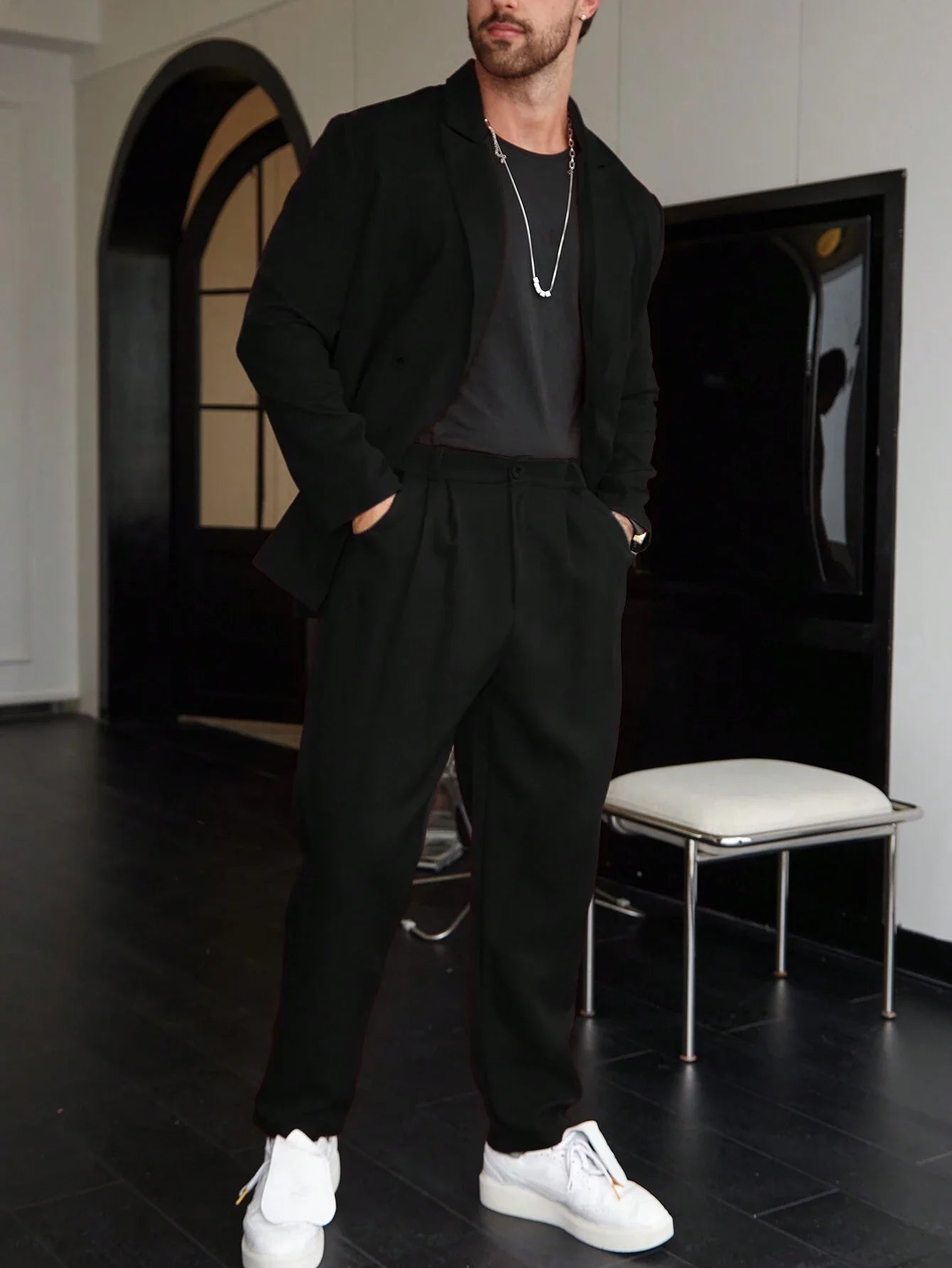Herre Slim Fit To-delt Skræddersyet Business Suit Sæt