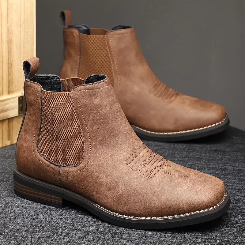 Stivali Chelsea Classici da Uomo Scarpe in Pelle Comode Eleganti Casual