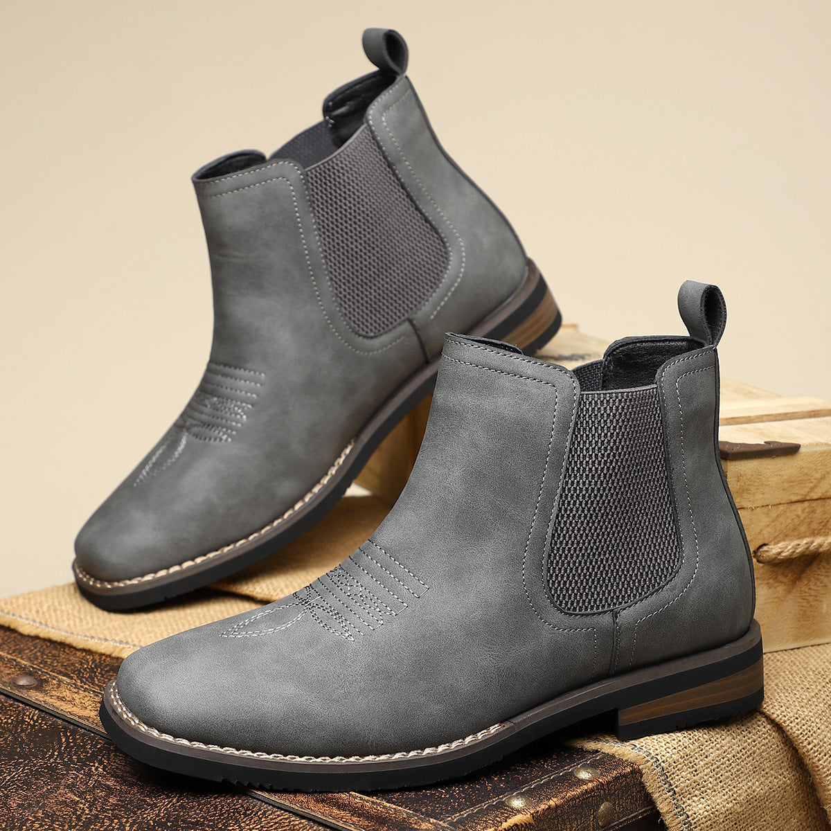 Stivali Chelsea Classici da Uomo Scarpe in Pelle Comode Eleganti Casual