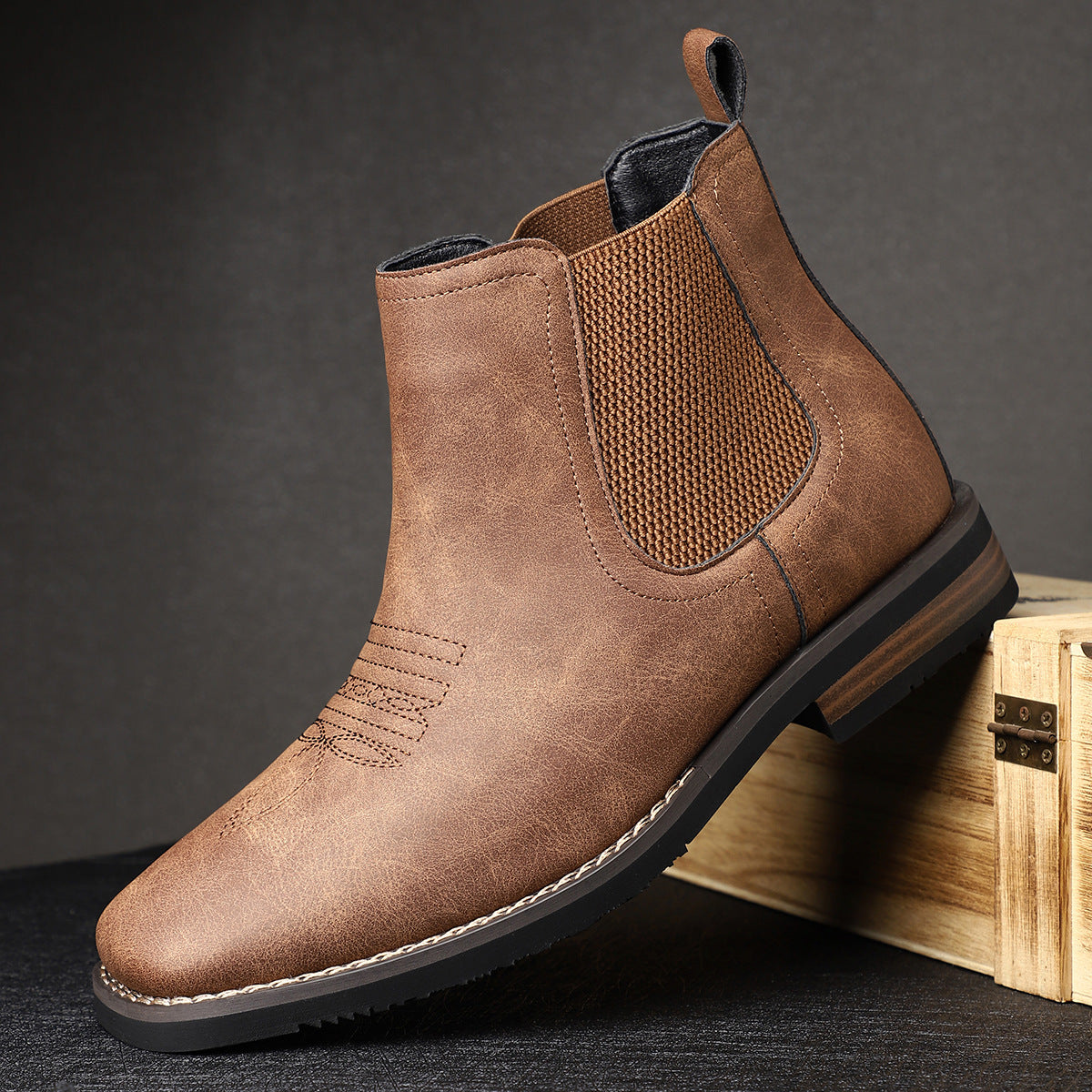 Stivali Chelsea Classici da Uomo Scarpe in Pelle Comode Eleganti Casual
