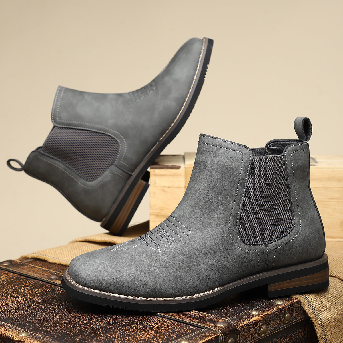 Stivali Chelsea Classici da Uomo Scarpe in Pelle Comode Eleganti Casual