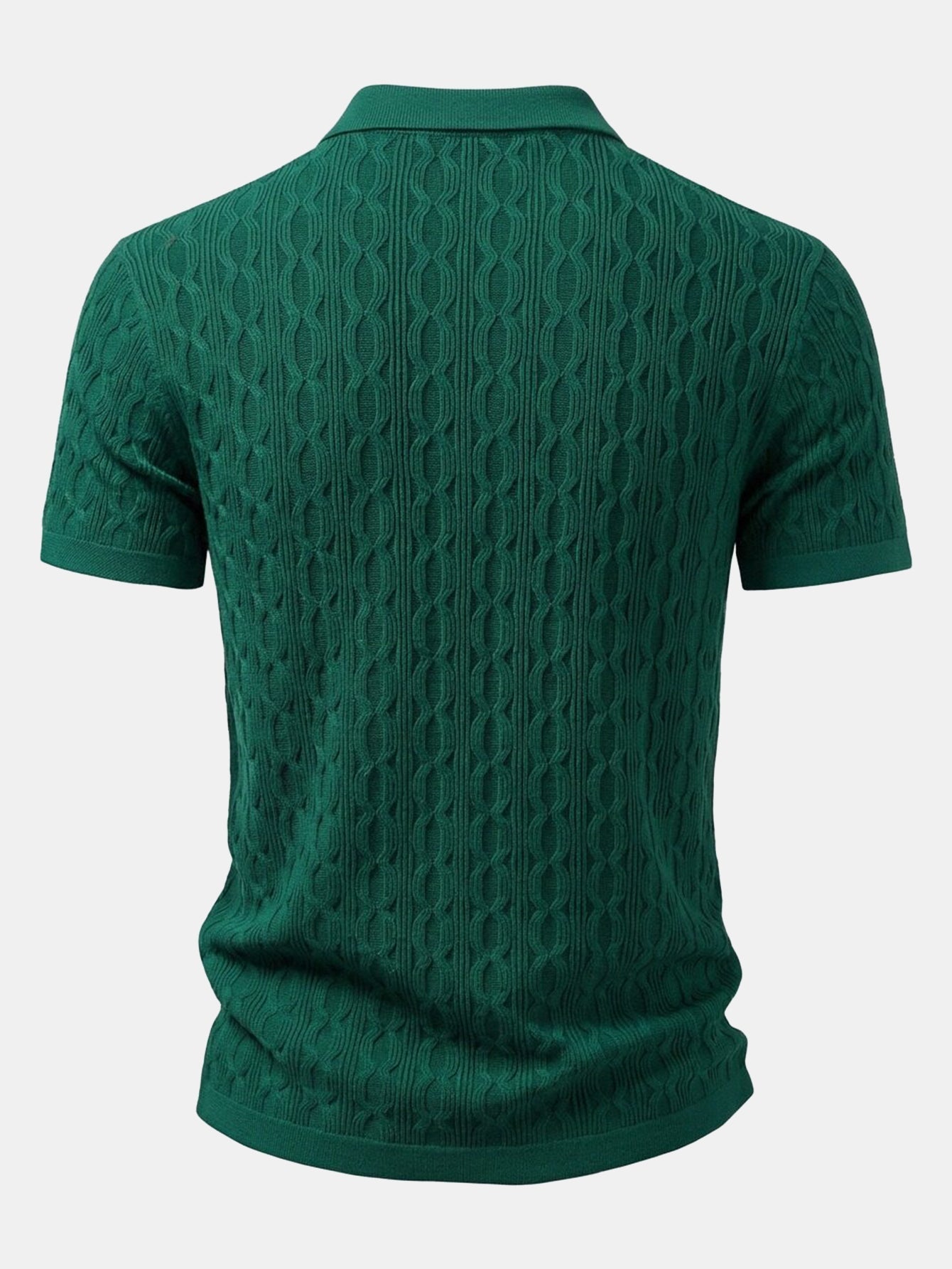 Set estivo uomo smart casual con camicia in maglia testurizzata di viscosa e pantaloni affusolati elasticizzati