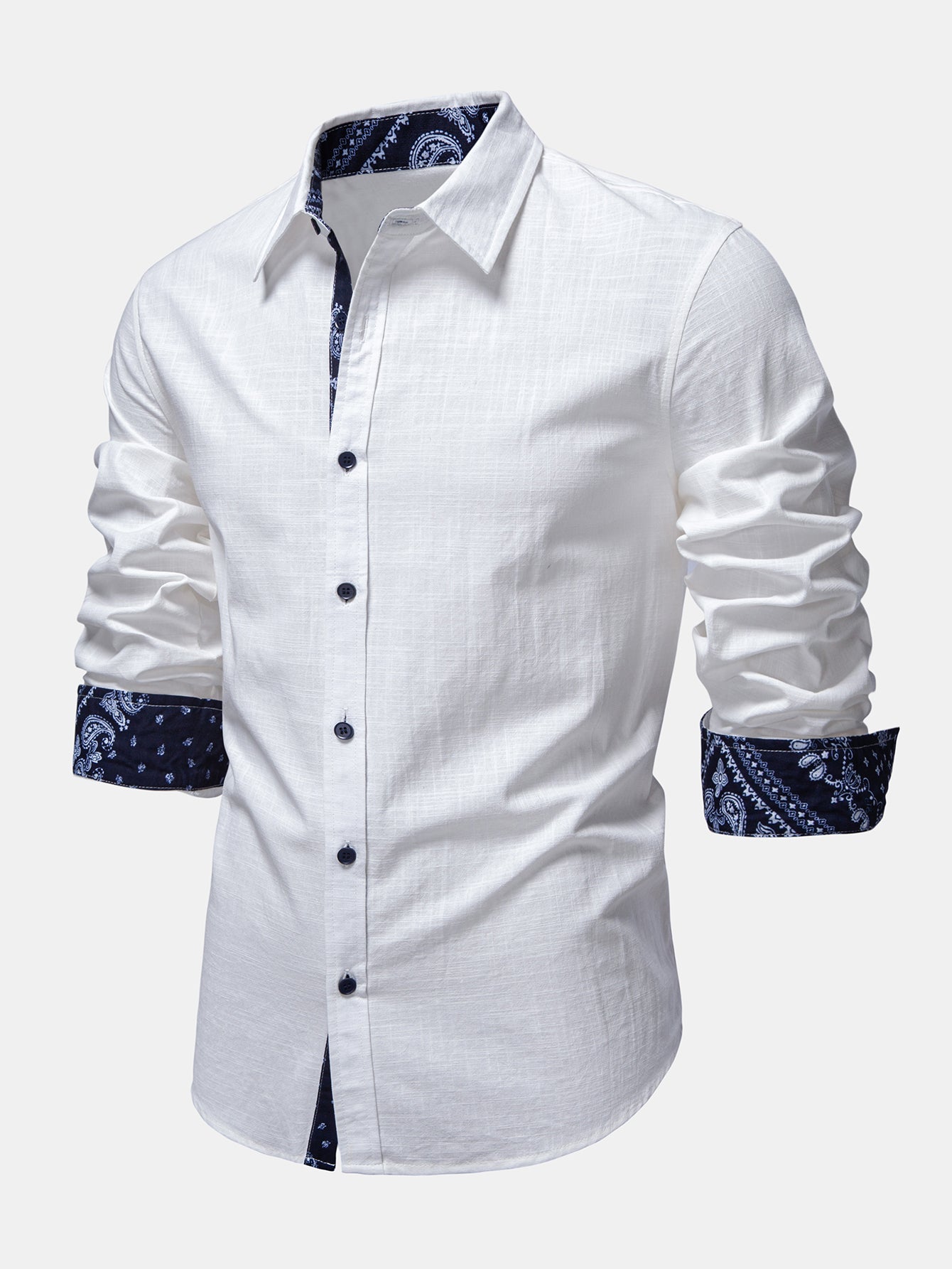 Men’s Cotton Shirt and Linen Blend Trouser Set for Summer Smart Casual Dressing