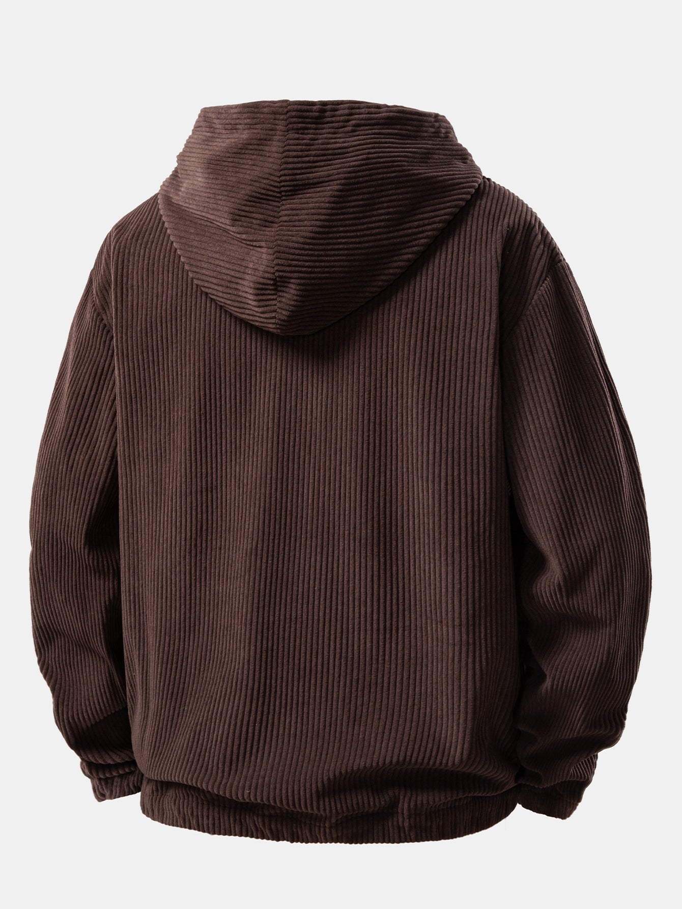Men’s Ribbed Corduroy Tracksuit – Relaxed Hoodie and Tapered Joggers for Autumn Travel
