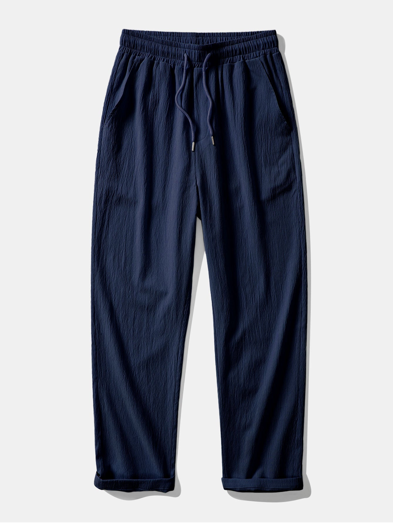 Men’s Printed Shirt Co-Ord – Crinkle Straight-Leg Trousers for Weekend Travel