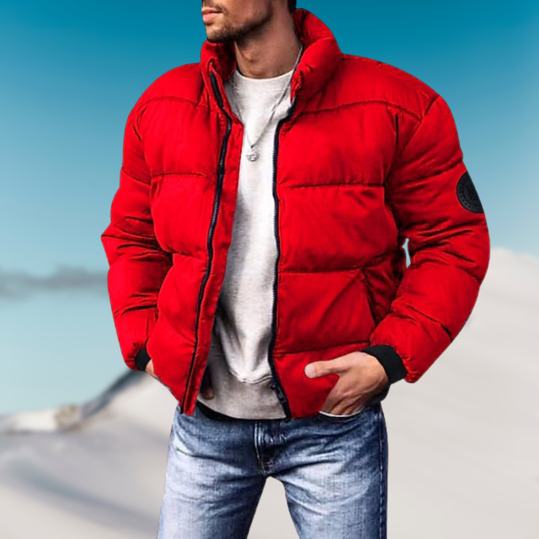 Men’s Down-Filled Puffer Jacket – Lightweight Insulated Winter Layer for Everyday Cold-Weather Wear
