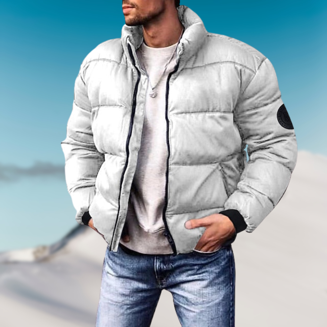 Men’s Down-Filled Puffer Jacket – Lightweight Insulated Winter Layer for Everyday Cold-Weather Wear