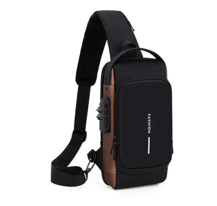 Men’s Water-Resistant Sling Bag – Secure Crossbody Storage for Travel and Daily Commutes