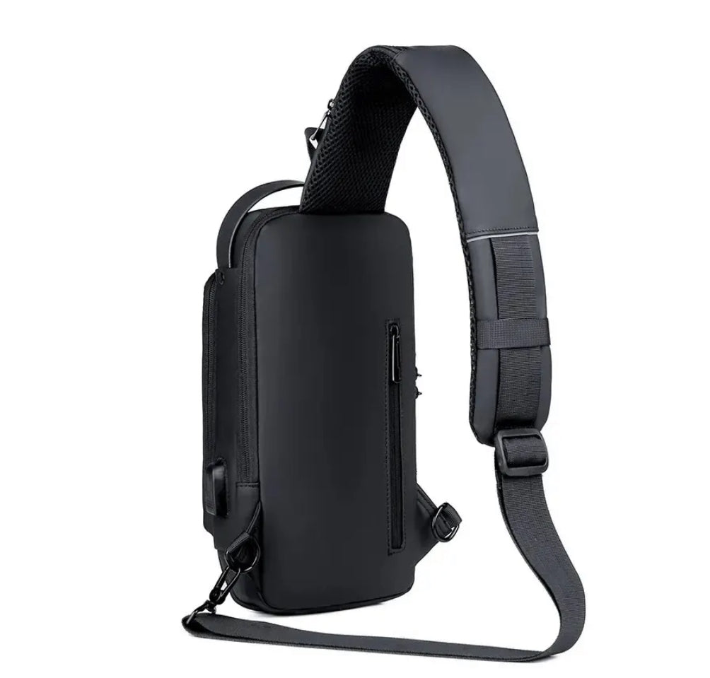 Men’s Water-Resistant Sling Bag – Secure Crossbody Storage for Travel and Daily Commutes