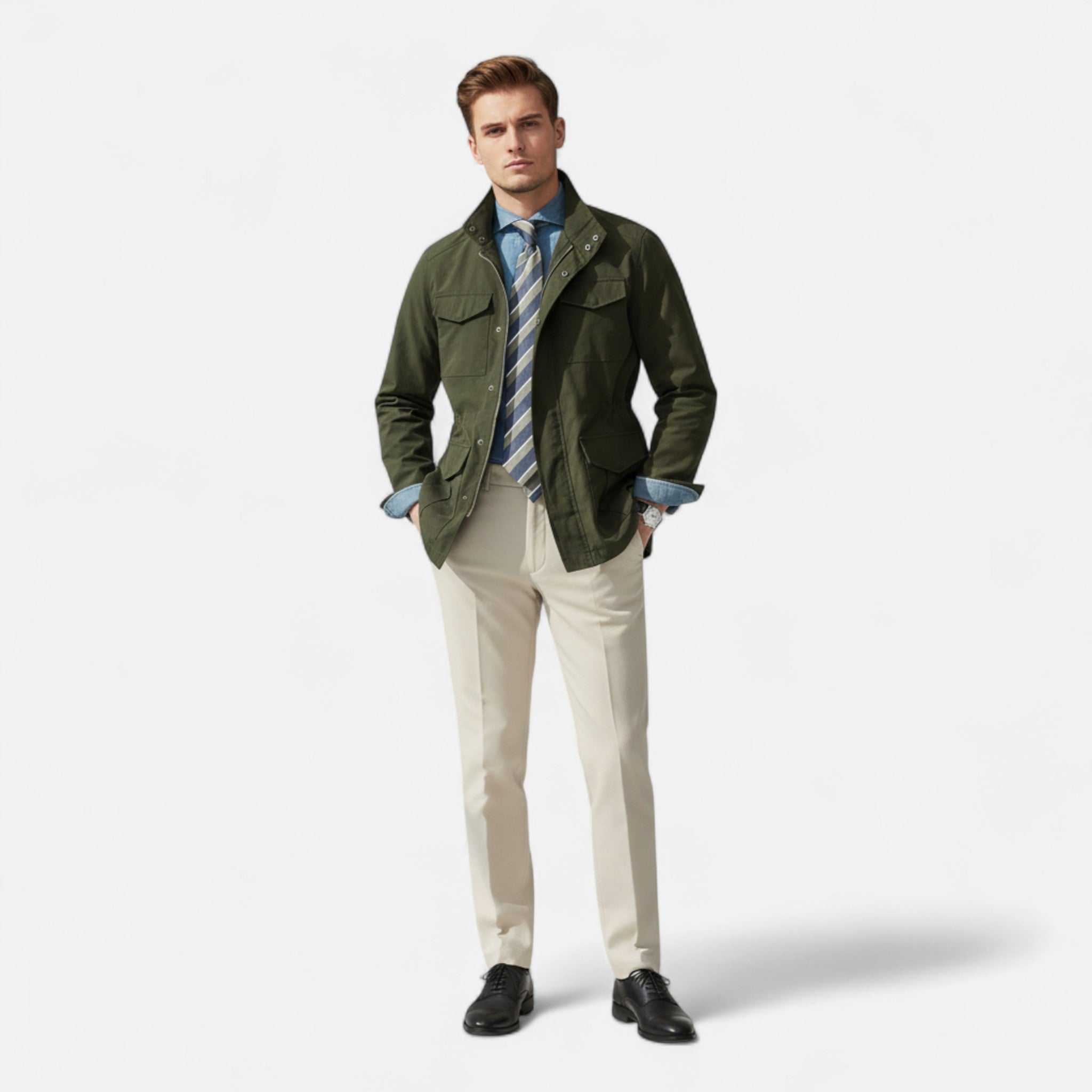 Valmonti | Men’s Raincoat – Old Money Hunting Elegance