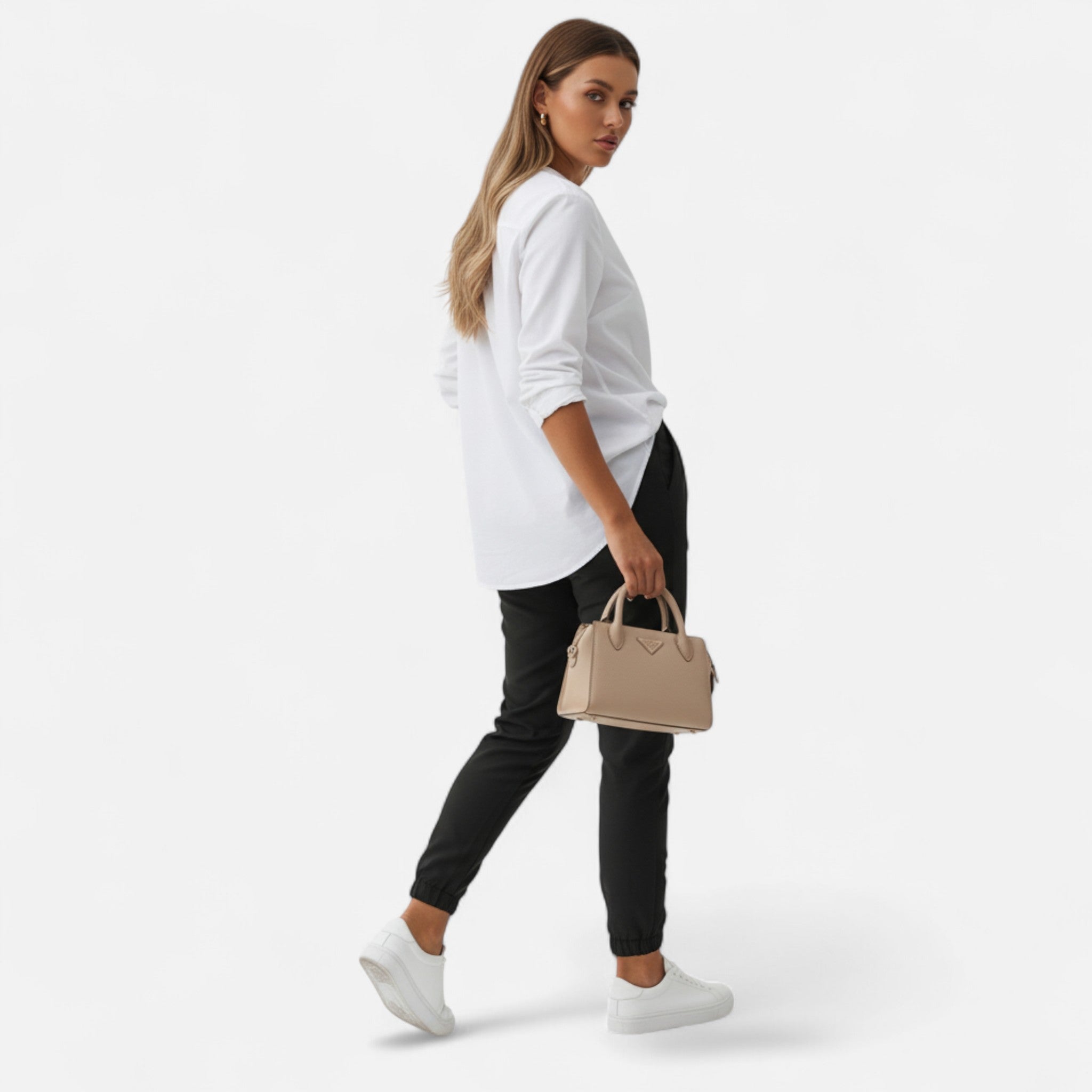 Valmonti | Women’s Trousers – High-Waist Slim-Fit Elegance