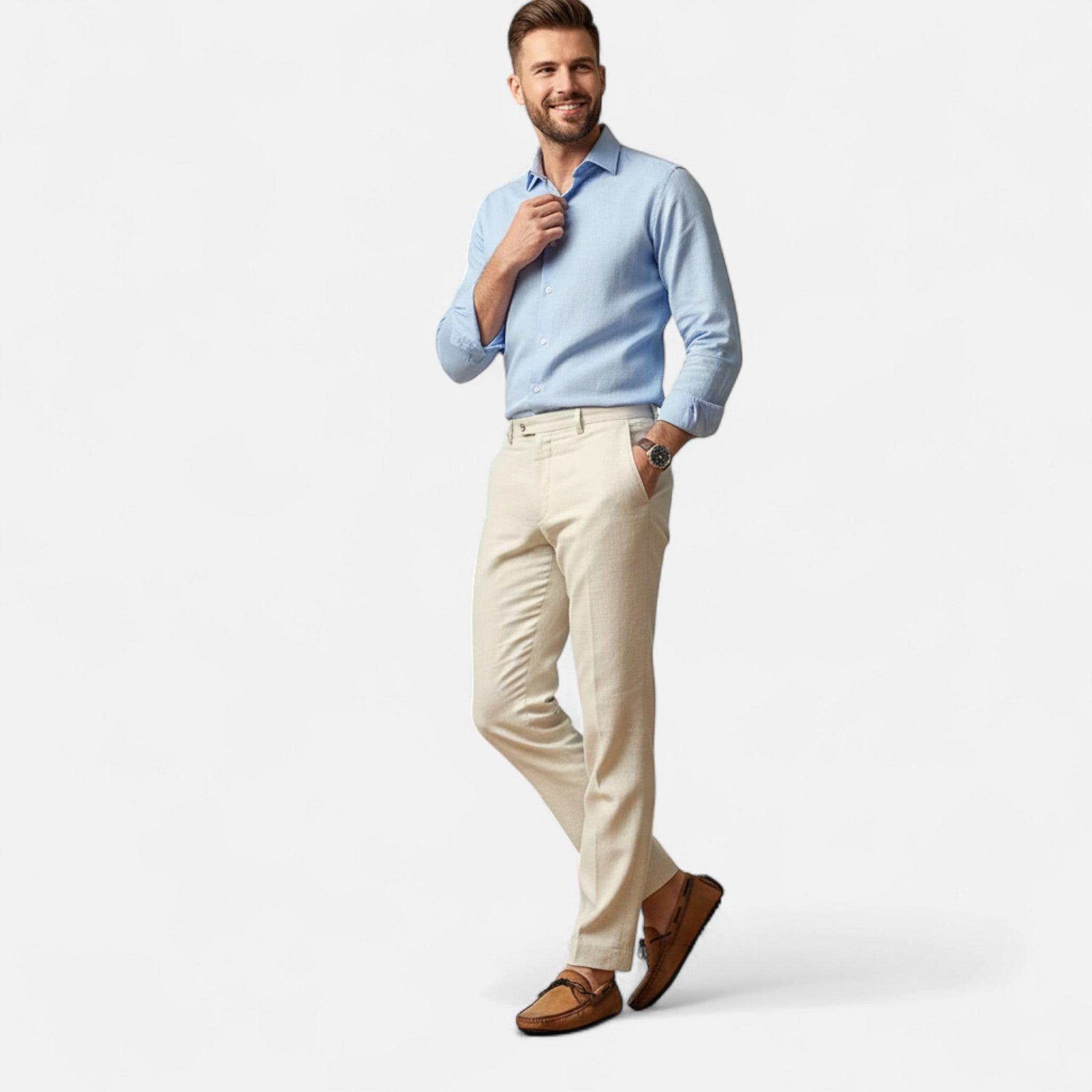 Valmonti | Men’s Moccasin Loafers – Refined Bow Detail