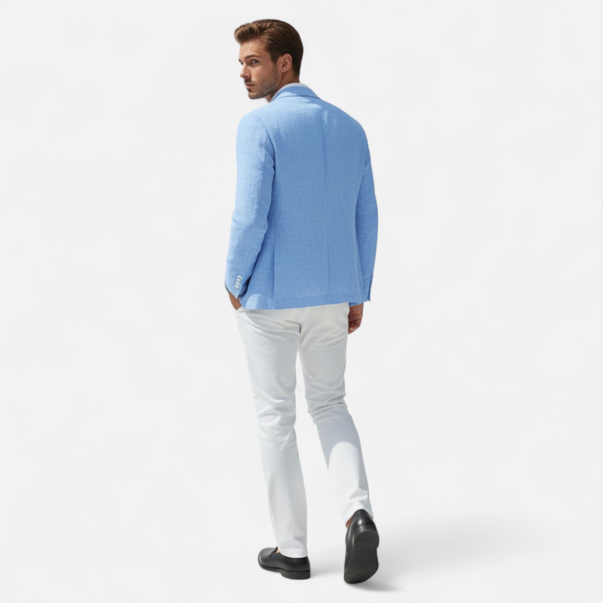 Valmonti | Men’s Blazer – Royal Single-Breasted Elegance