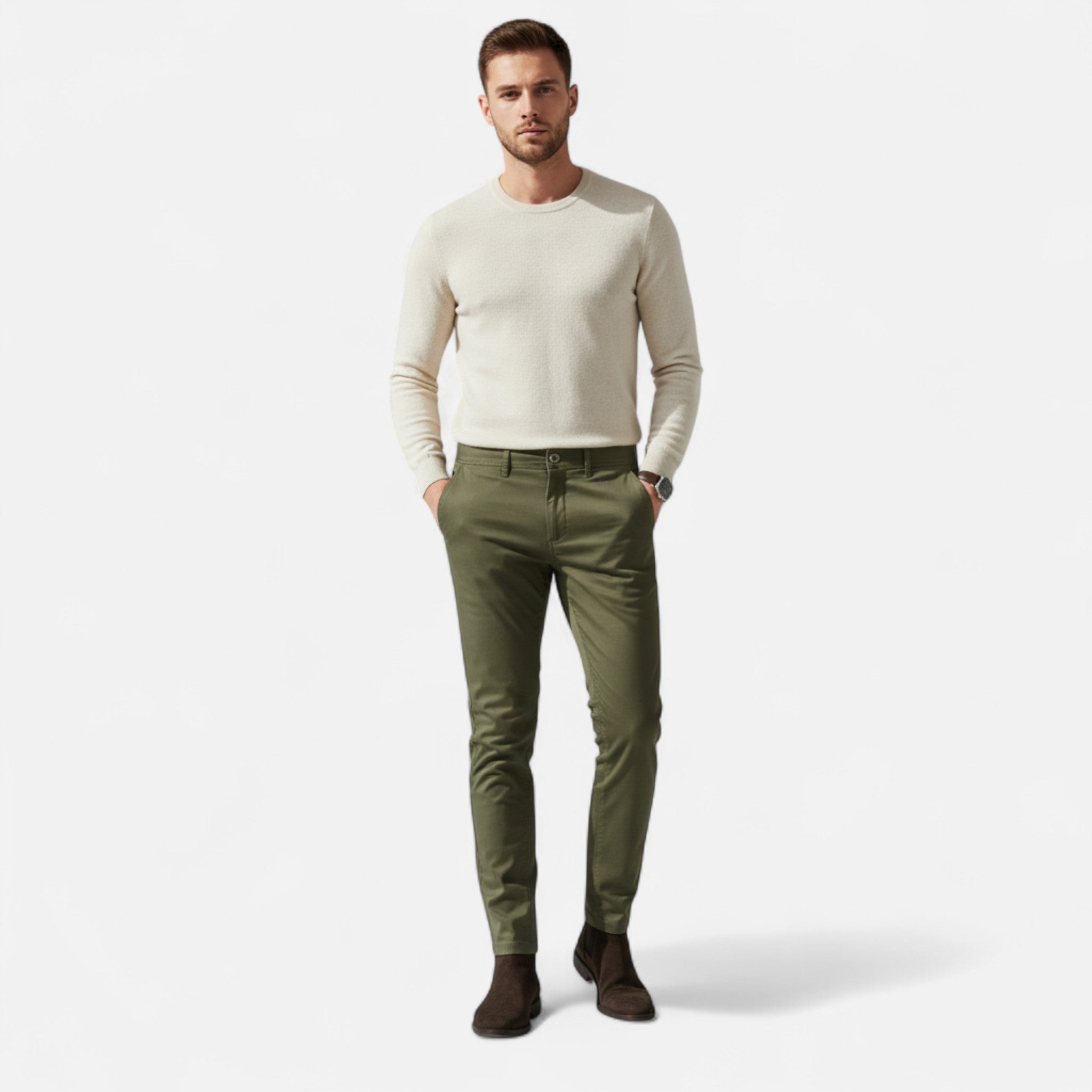 Valmonti | Men’s Chinos – Smart Casual Elegance