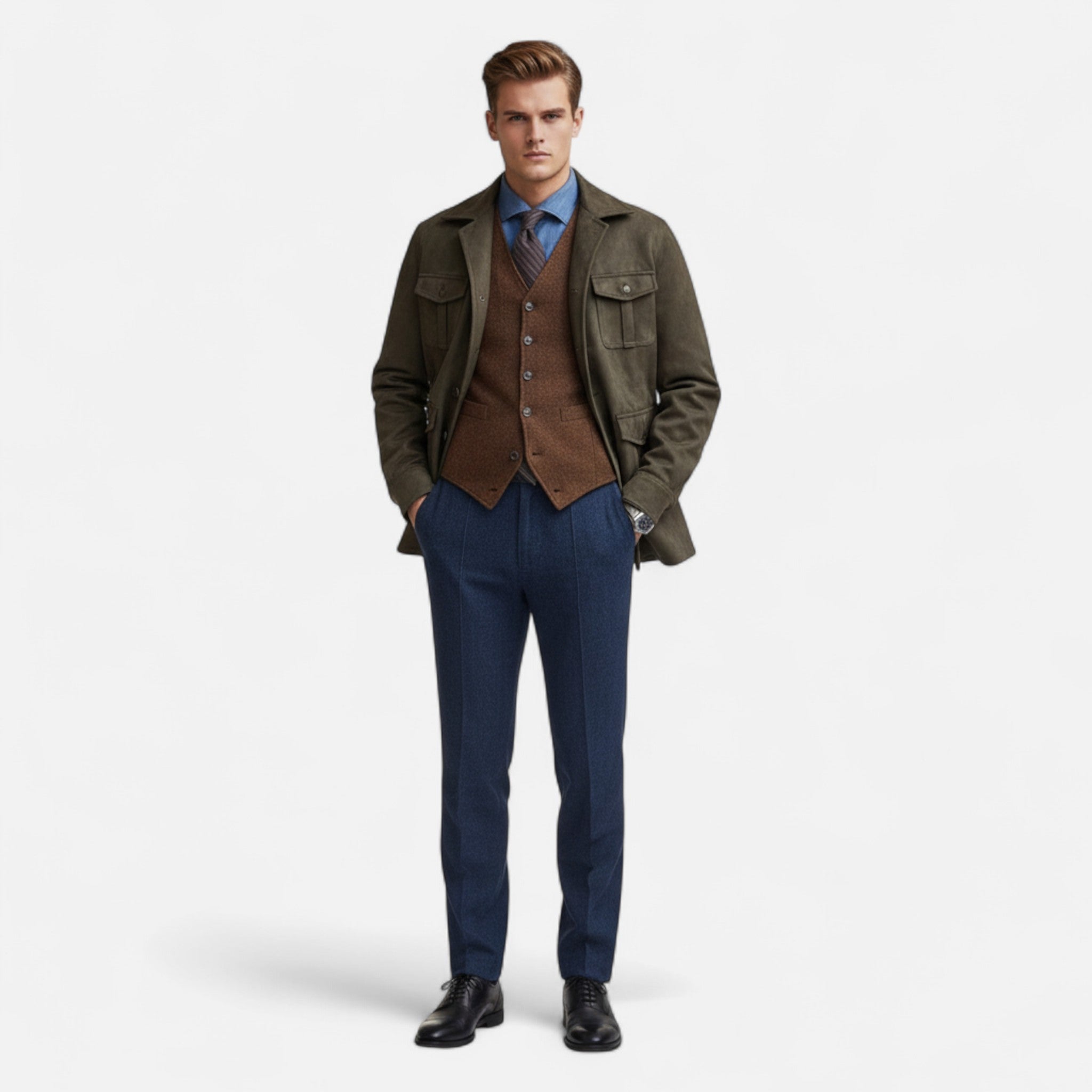 Valmonti | Men’s Hunting Jacket – Old Money Heritage