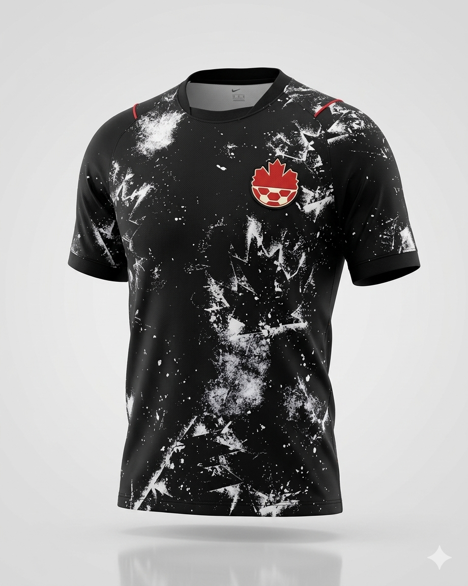 Herre Canada Fodboldtrøje Away World Cup Stil Åndbar Hurtigtørrende Stadioninspireret Fantrøje