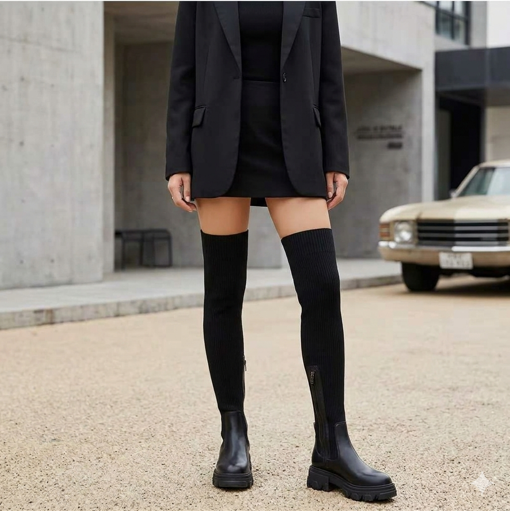 Women’s Premium Leather Boots – Elegant Durable Comfortable Supportive Chic Versatile Everyday Footwear