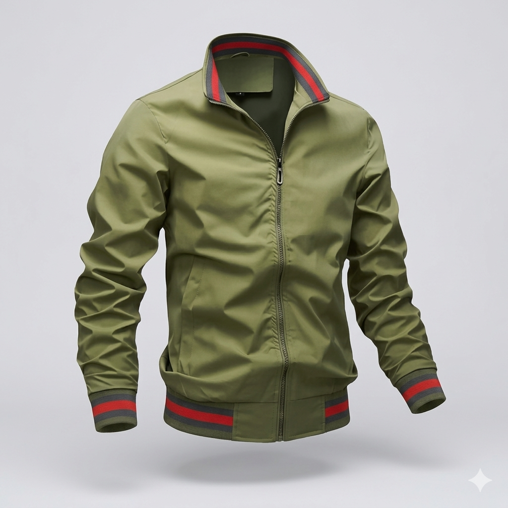 Men’s Lightweight Summer Jacket – Breathable Stylish Zip Front Casual Smart Versatile Outerwear