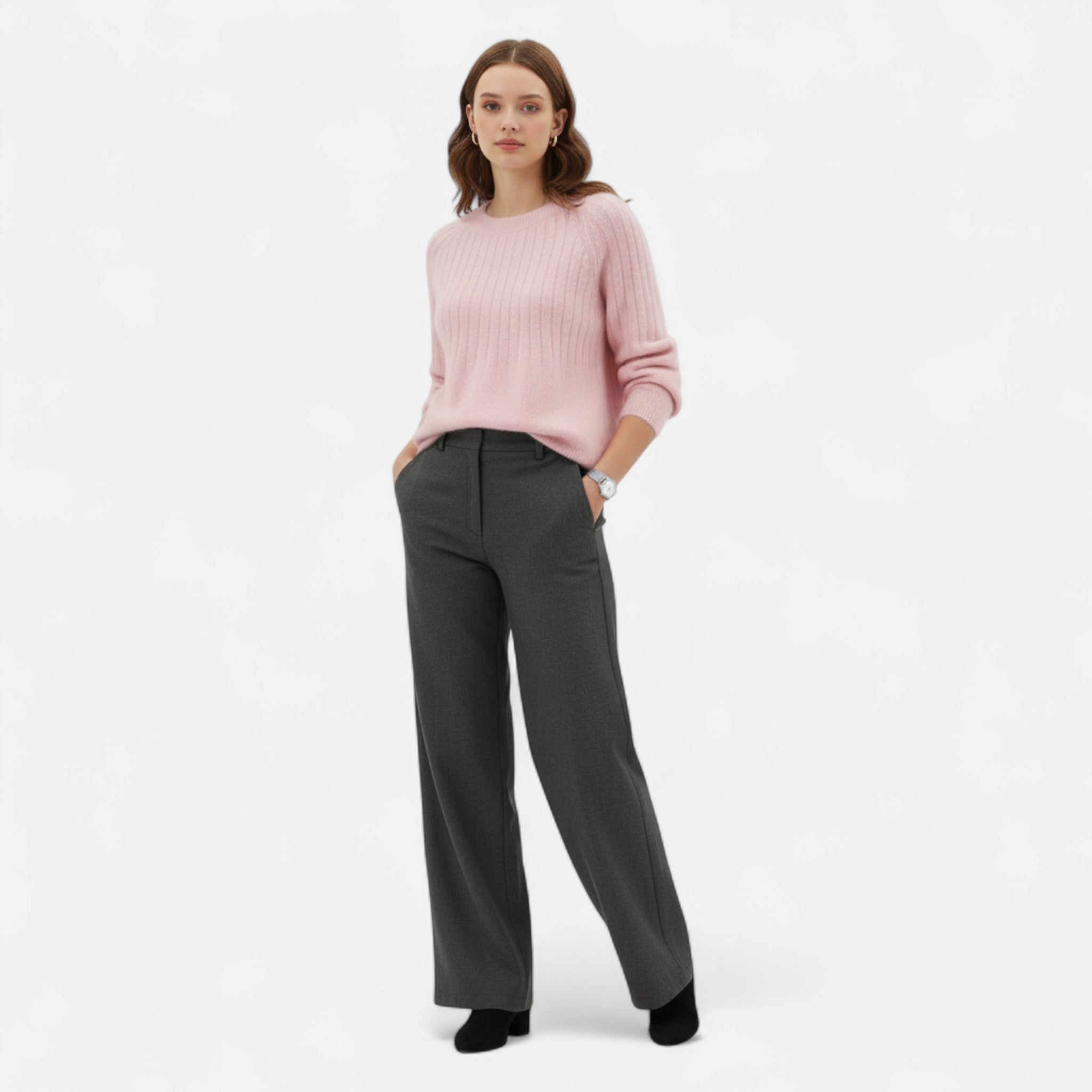 Valmonti | Women’s Knit Sweater – Soft Timeless Elegance