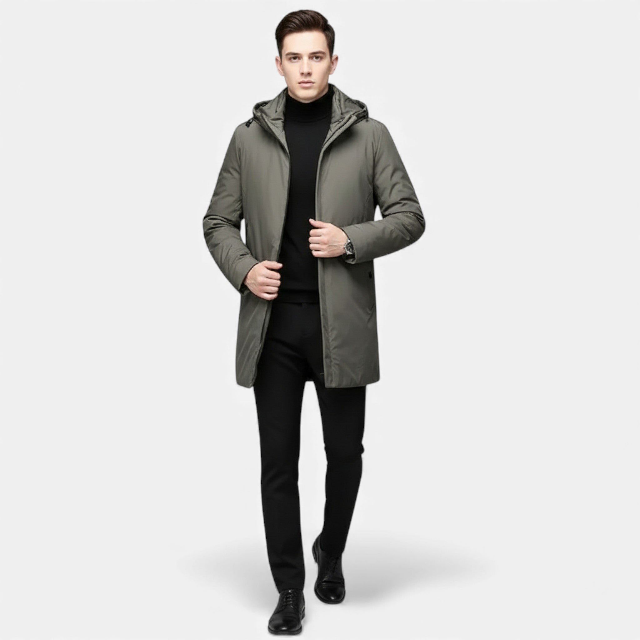 Valmonti | Men’s Hooded Cotton Winter Coat – Classic Padded Coat