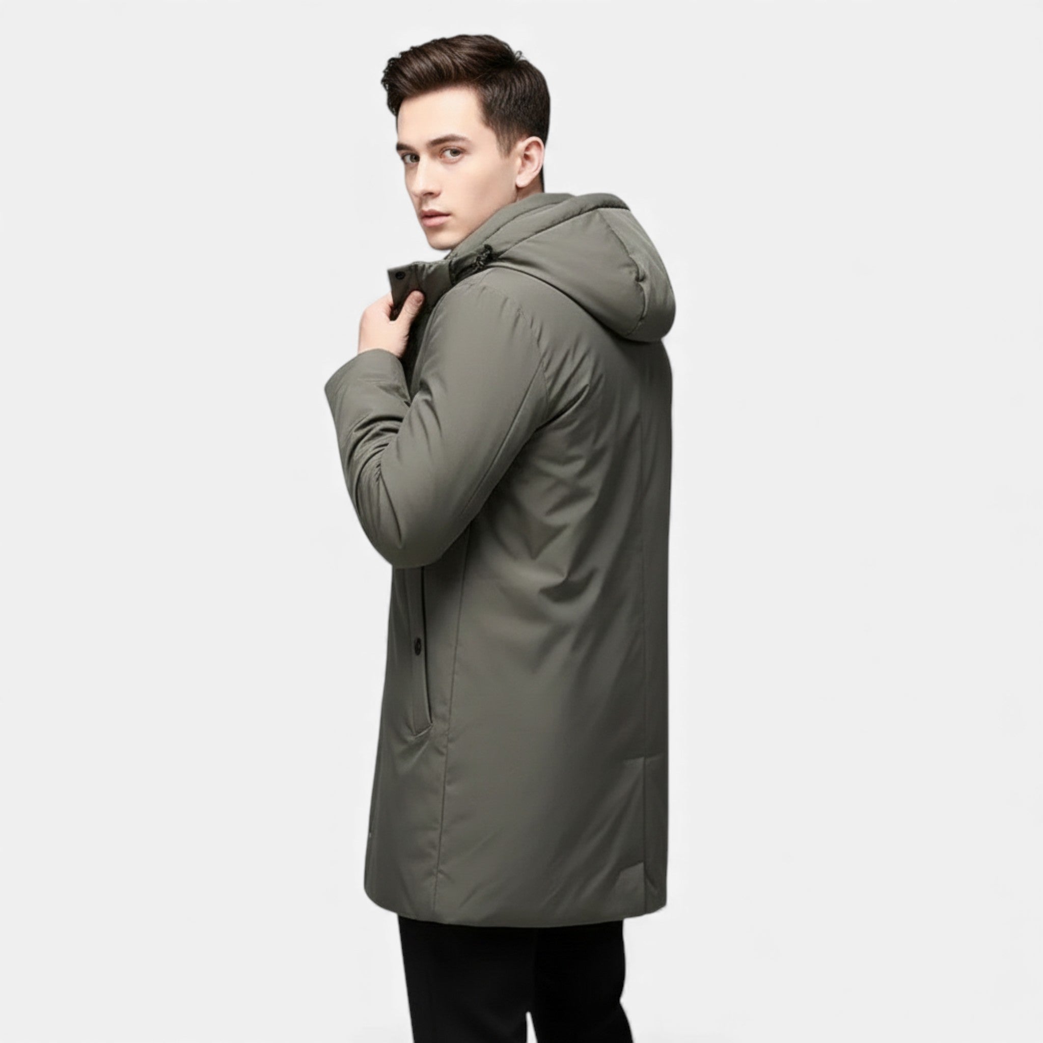 Valmonti | Men’s Hooded Cotton Winter Coat – Classic Padded Coat