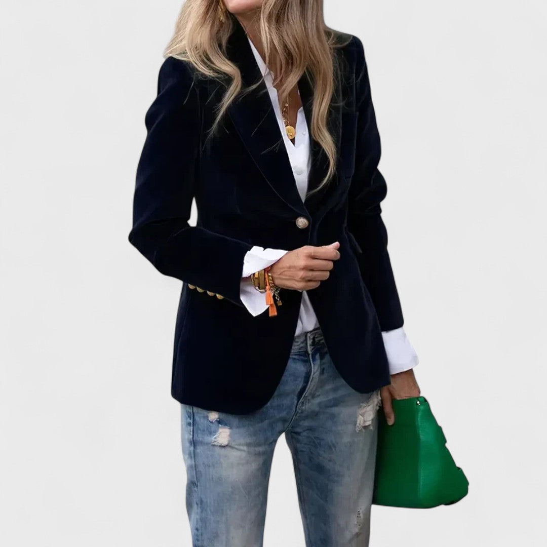 Blazer sartoriale da donna a un bottone – Capo elegante da ufficio per tutto l’anno