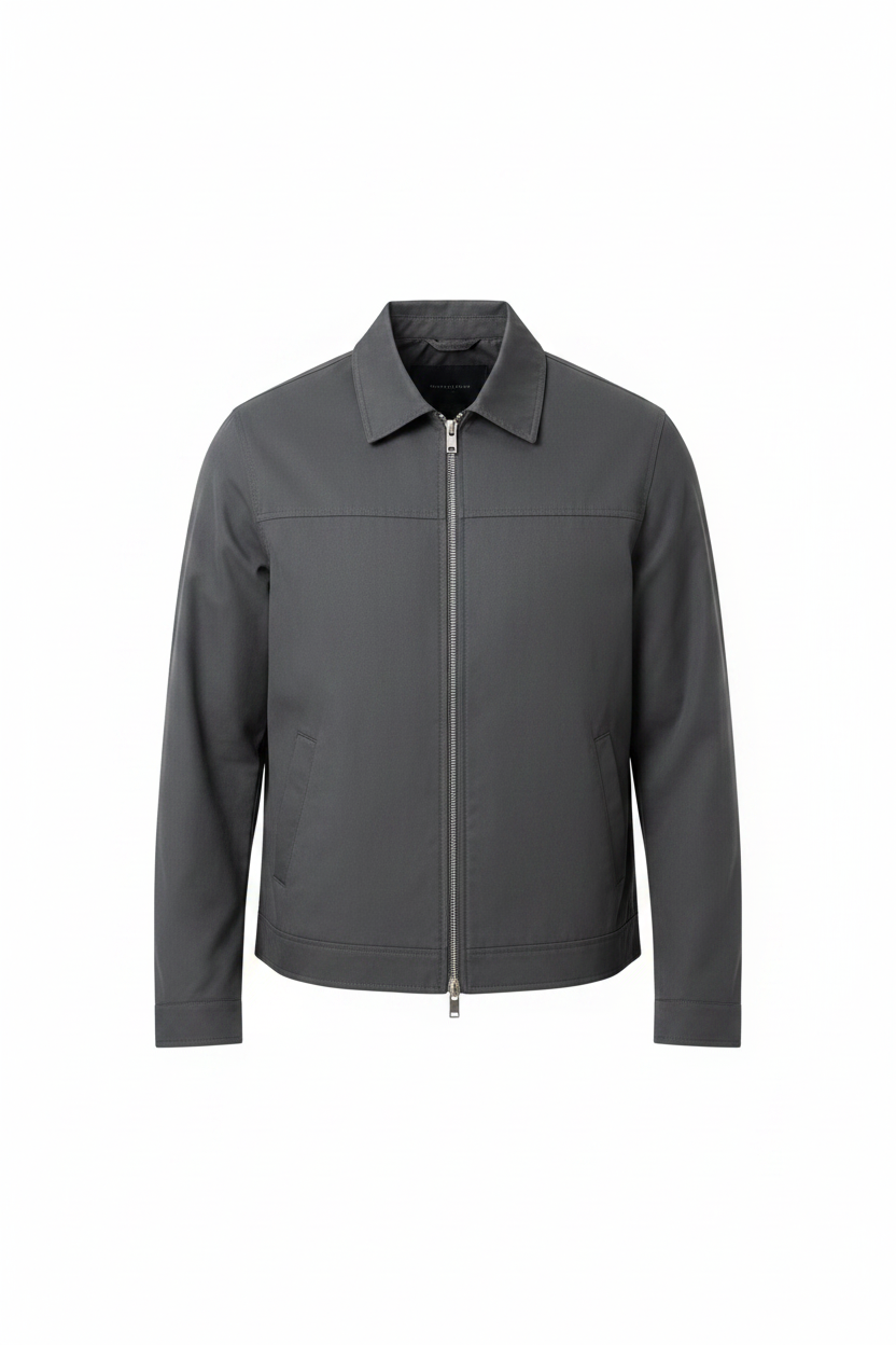 Harrington-Jacke für Herren mit Reißverschluss – Leichte Smart-Casual-Jacke für Frühling und Herbst