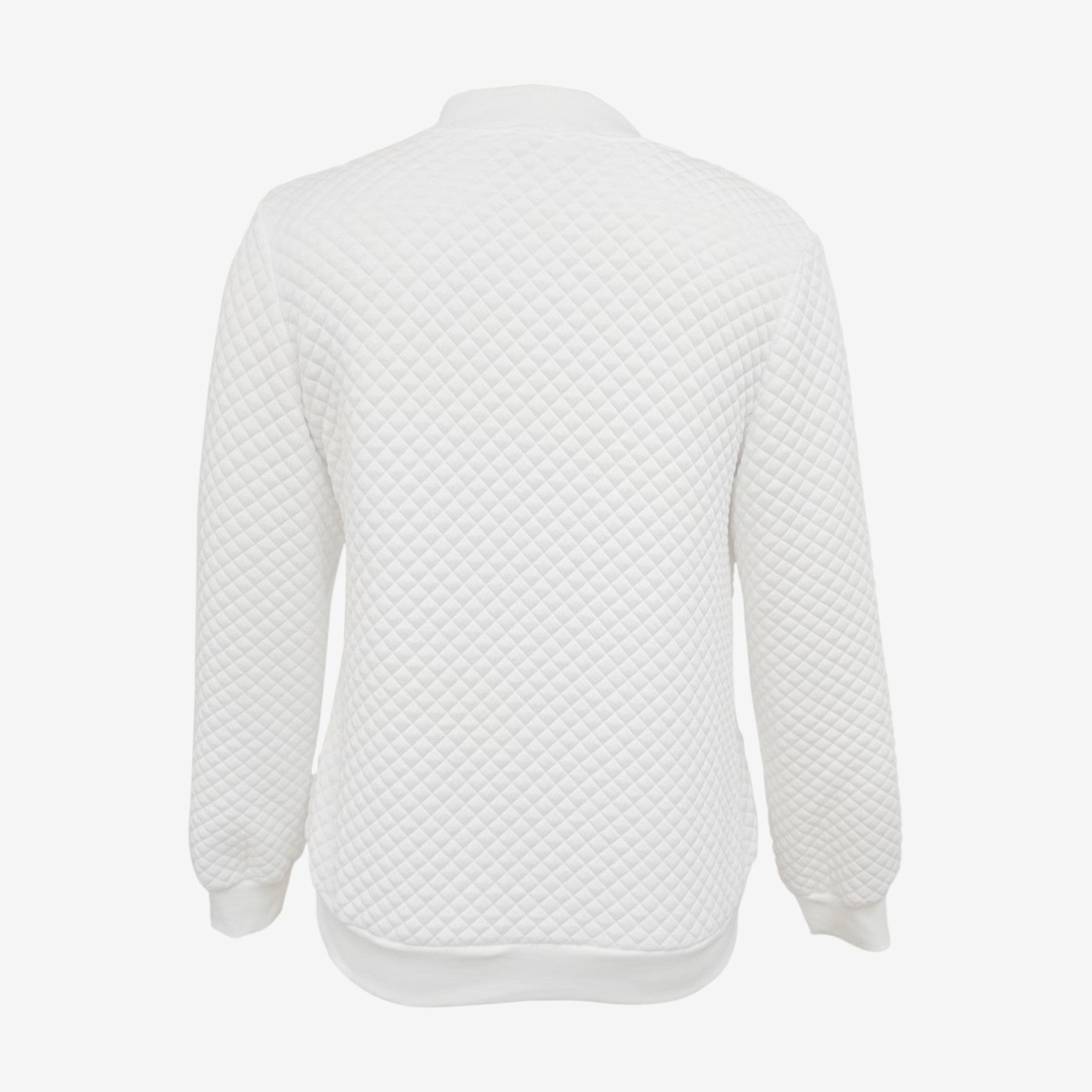 Women’s Quilted Bomber Jacket – Zip-Up Layer for Autumn and Winter