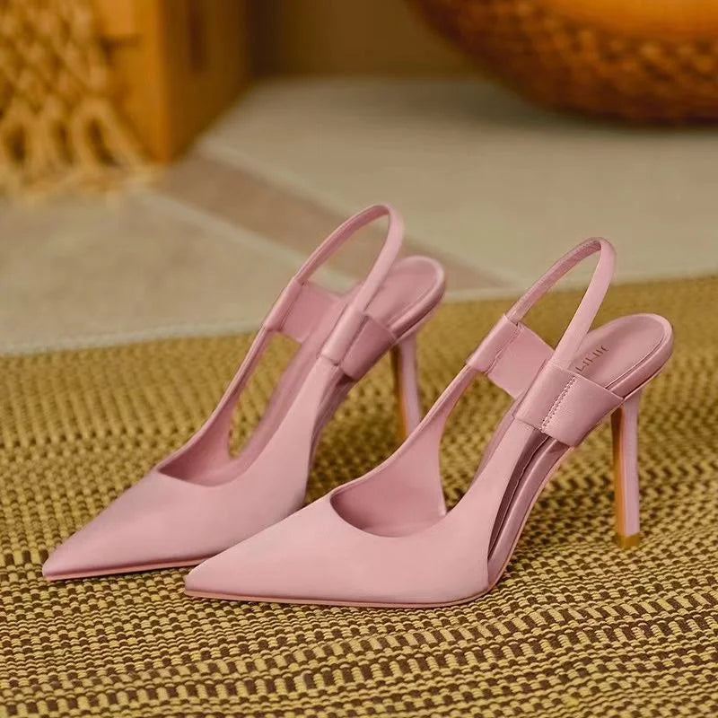 Women’s Pointed Slingback Pumps Slim Stiletto Heel