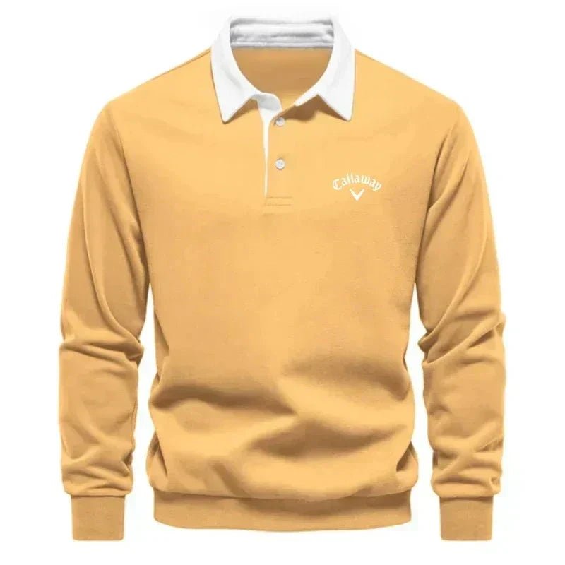 Pull en maille ajusté pour homme, en mélange de coton, avec col contrastant – respirant, idéal pour une tenue chic et décontractée