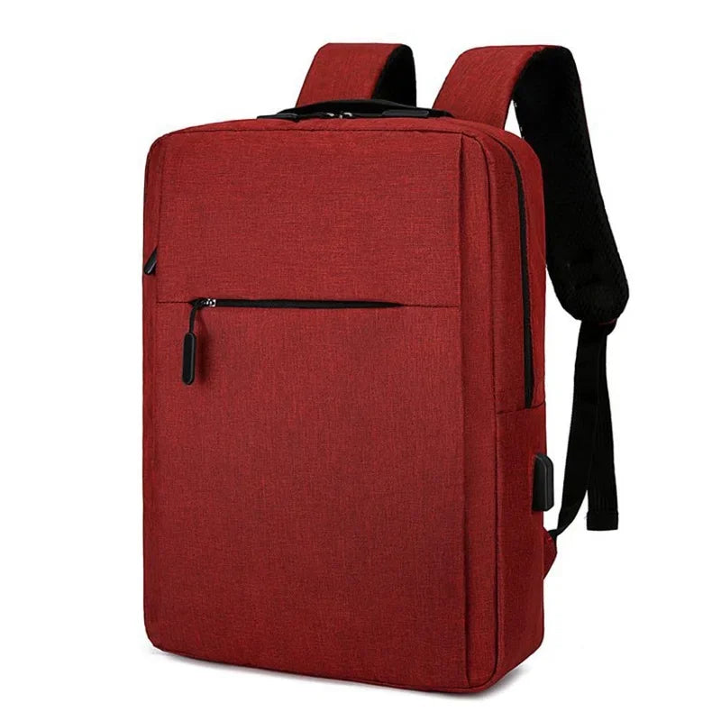 Men’s Waterproof Laptop Backpack – Spacious Oxford Work Bag with USB Pass-Through and Organised Storage for Travel Office and Daily Commute