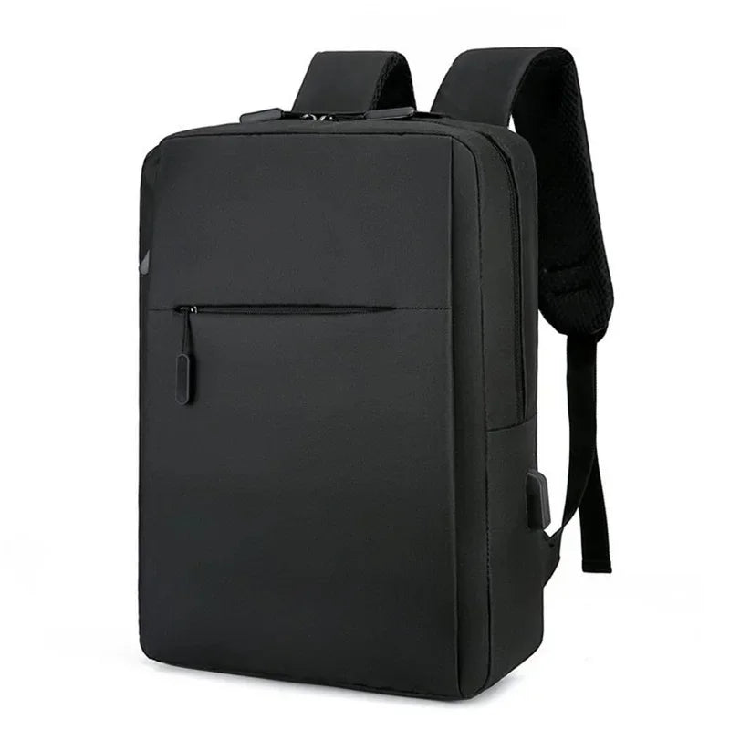 Men’s Waterproof Laptop Backpack – Spacious Oxford Work Bag with USB Pass-Through and Organised Storage for Travel Office and Daily Commute