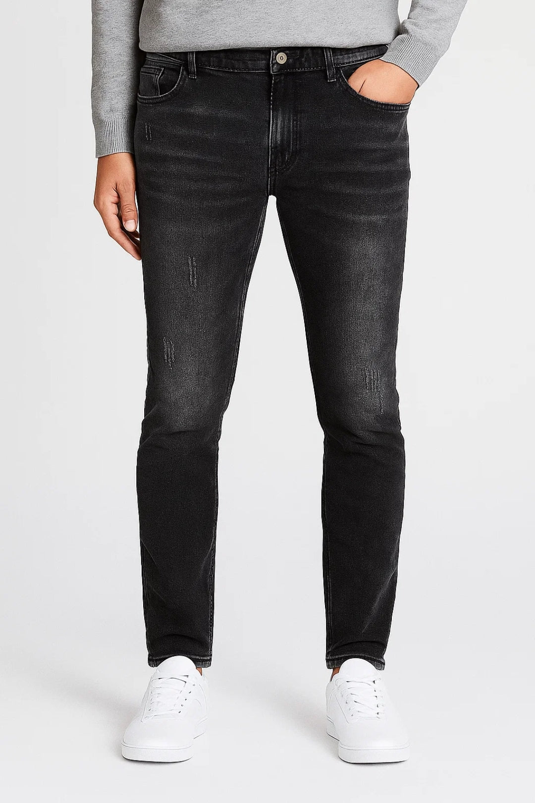 Pánské džíny Slim Fit s pěti kapsami, každodenní denim
