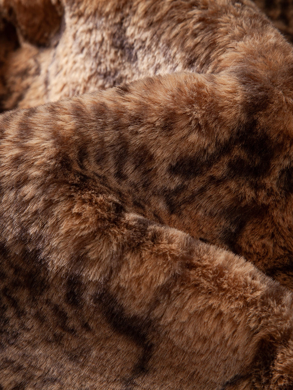 Gilet à capuche en fausse fourrure moelleuse pour homme, à texture imprimée – Doudoune sans manches d’hiver pour superposer les vêtements