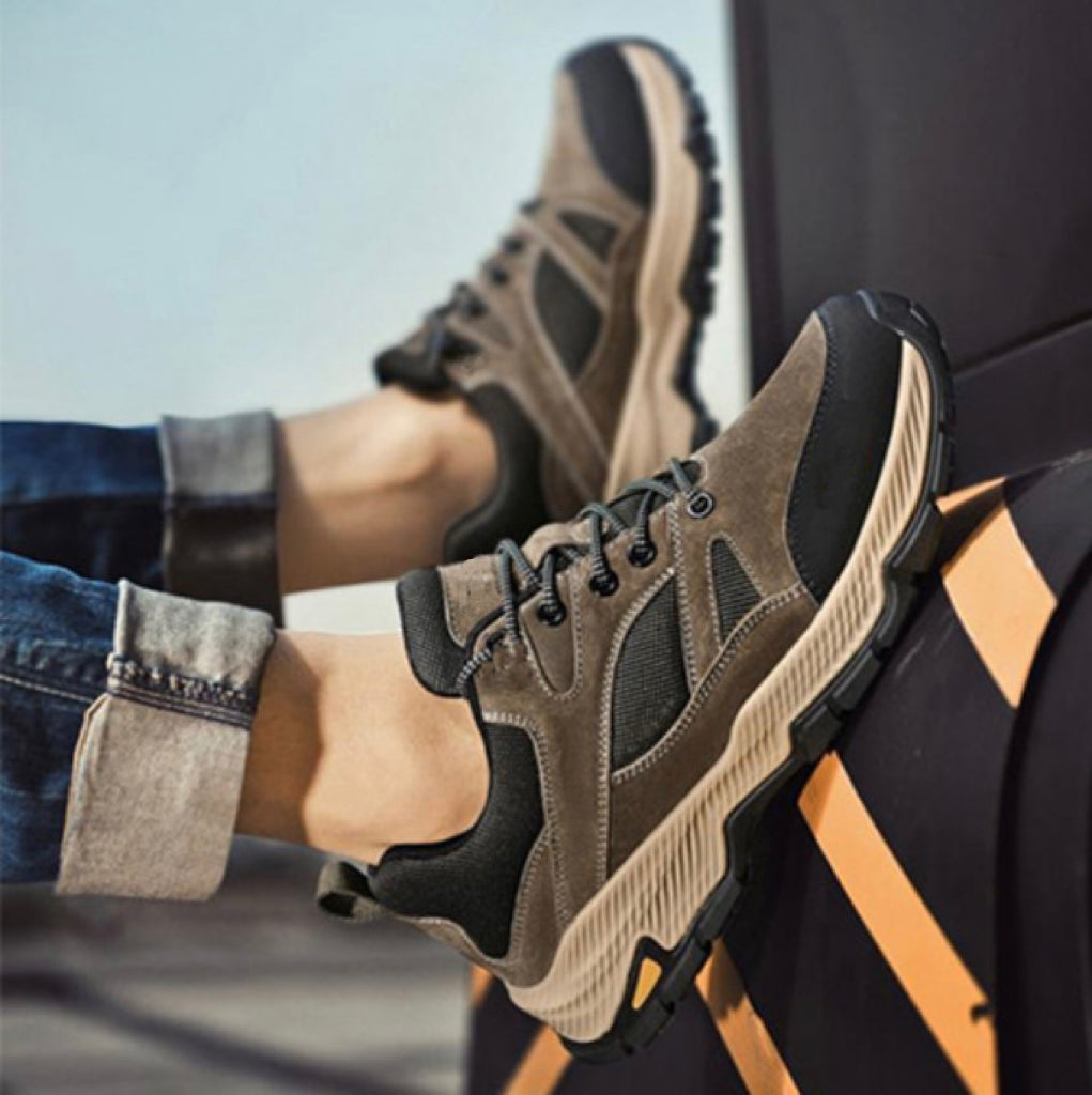 Men’s Outdoor Walking Shoes Reinforced Grip Trail Trainers
