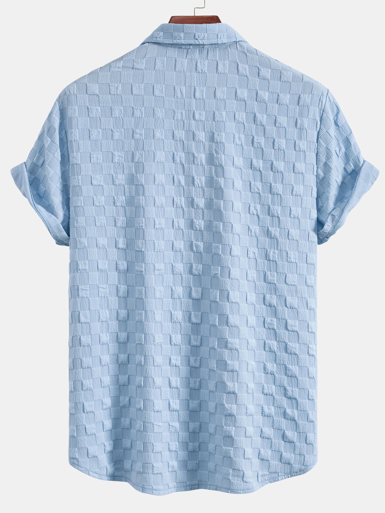 Men’s Textured Shirt and Shorts Co-Ord for Summer Travel and Weekend Wear