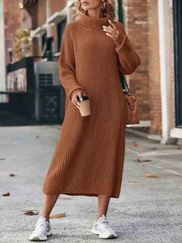 Women’s Knitted Dress – Elegant Comfortable Soft Fabric Flattering Silhouette Stylish Versatile Spring Outfit