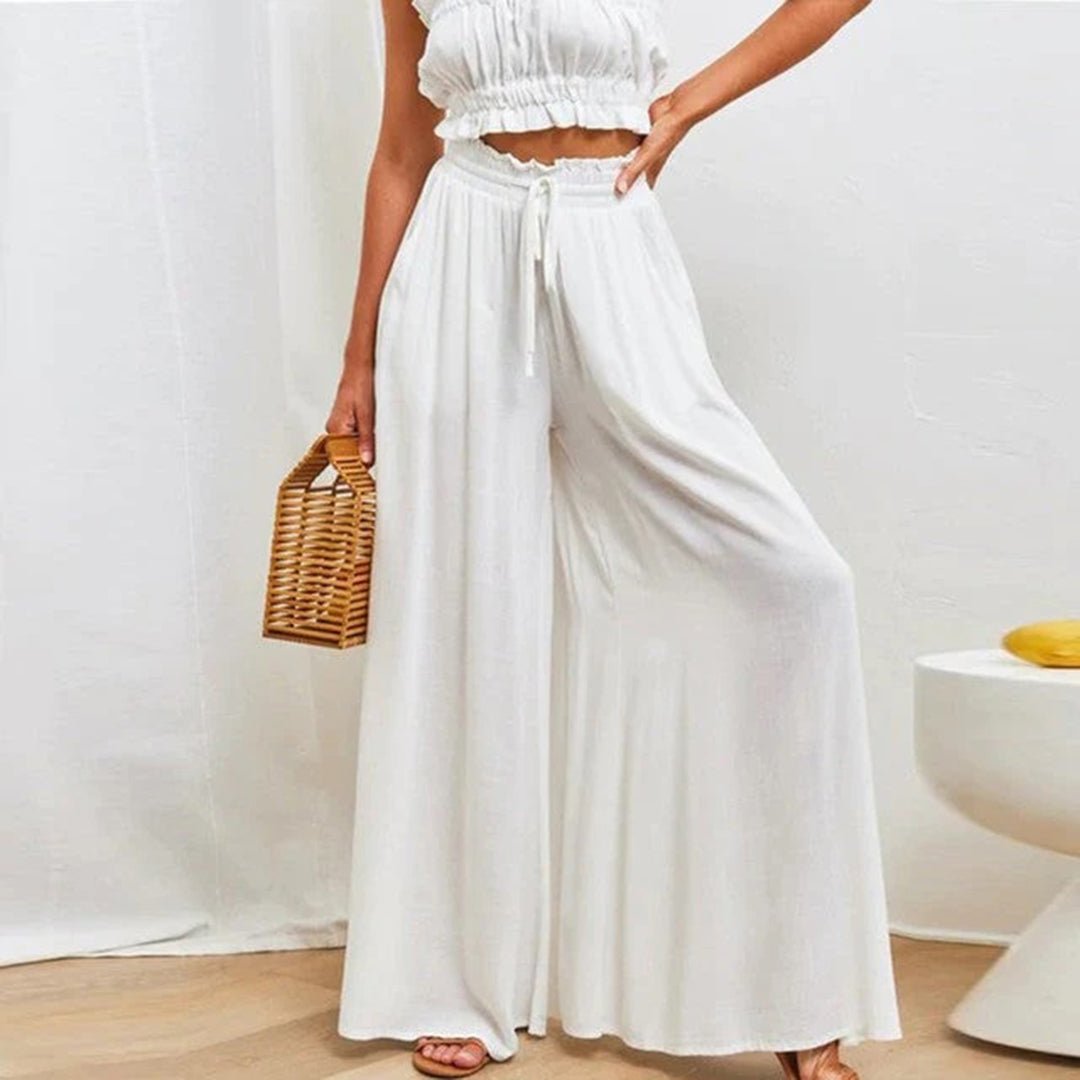 Women’s High Waisted Wide Leg Palazzo Trousers Everyday Elegance