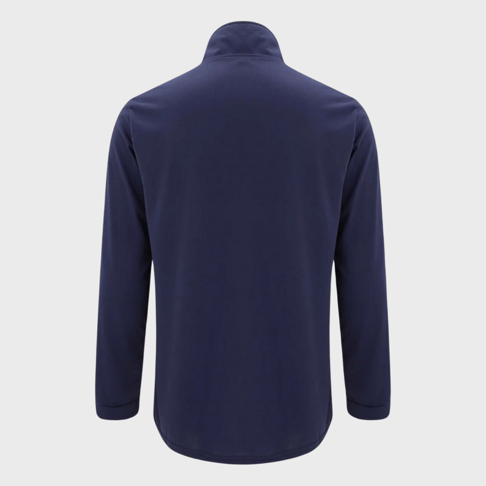Herresweater med kvart lynlås og ståkrave