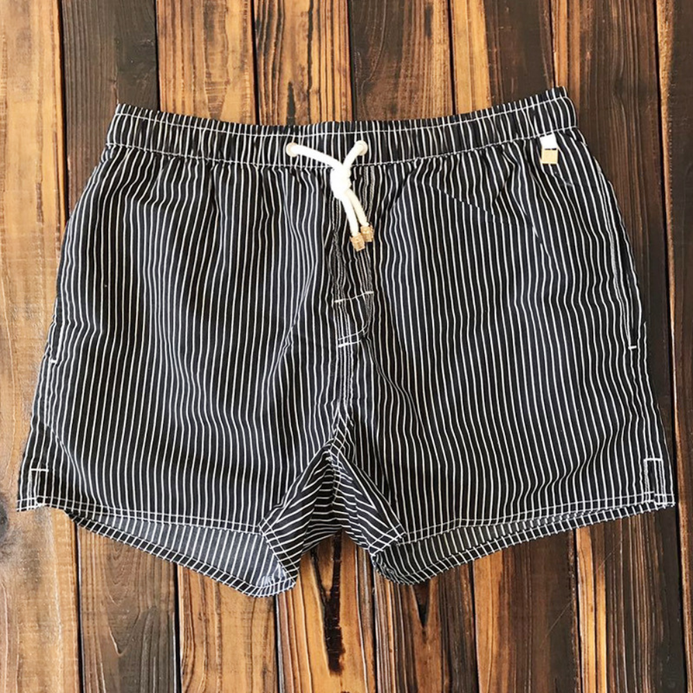 Short de bain imprimé à séchage rapide pour homme – vêtement de plage léger avec cordon de serrage pour la piscine et les vacances d’été