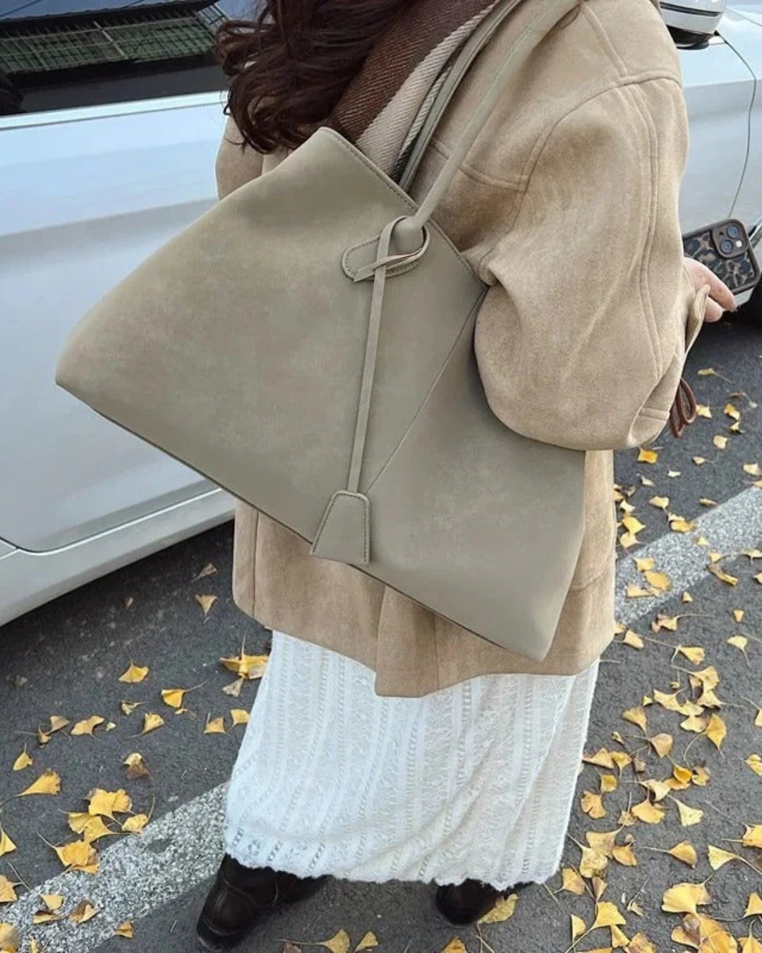 Women’s Structured Everyday Tote Bag Spacious Shoulder Handbag