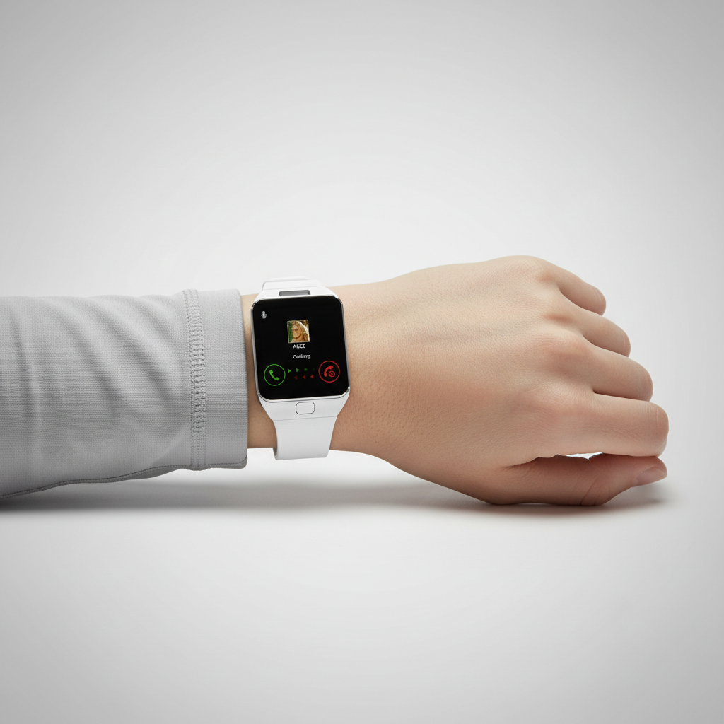 Herre rektangulært smartwatch – touchskærm med opkaldsfunktion til daglig og aktiv brug